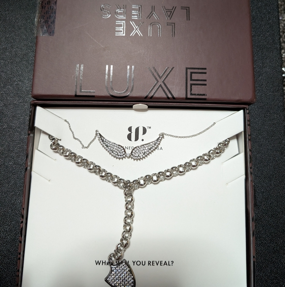 Fall 2023 Luxe Layers - Silver Necklace Set - RBP6540 - Picture 2 of 3
